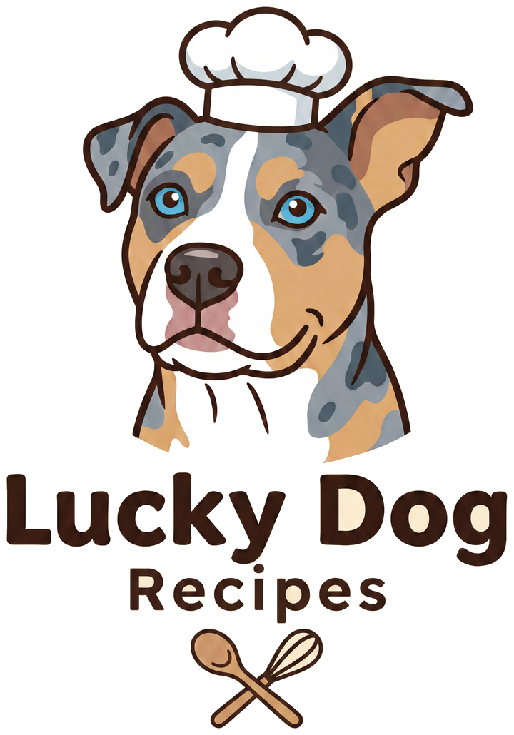 Lucky Dog Recipes — chef dog logo